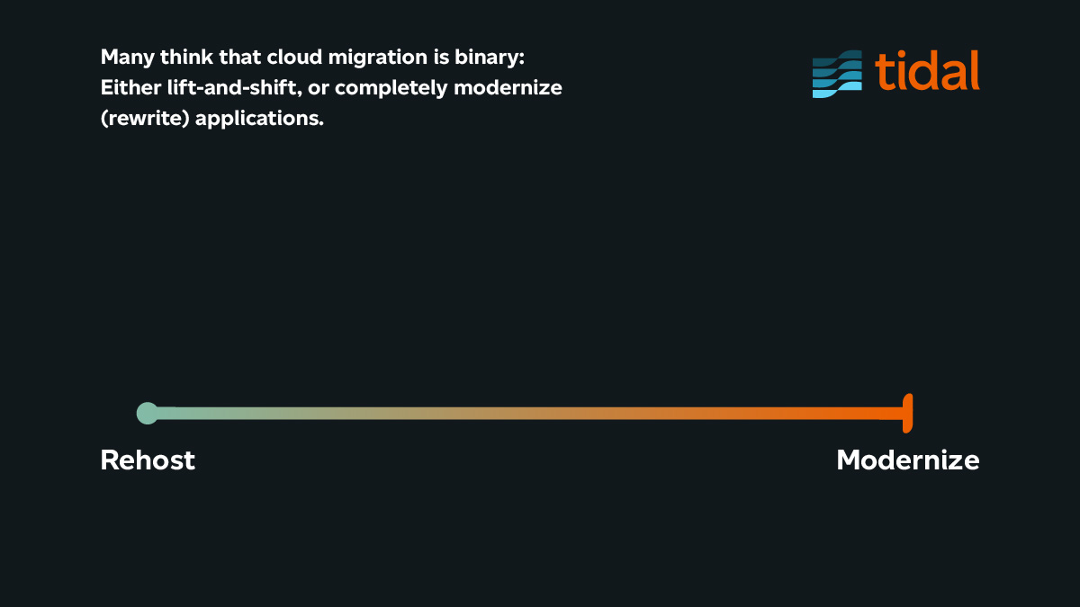 Many think that cloud migration is binary