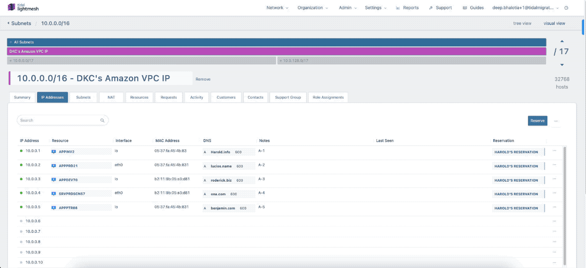 Export and Copy IP Address Data with Tidal's Enhanced Subnet Features